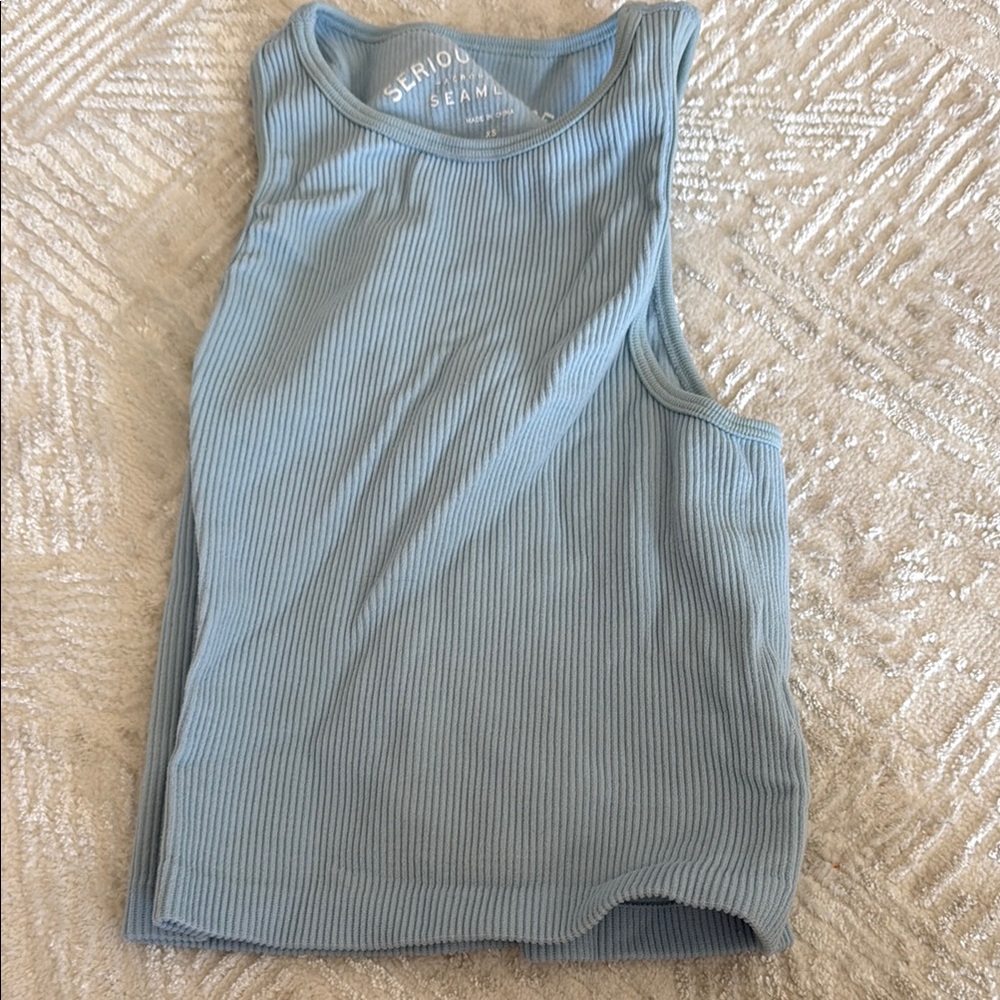 Aeropostale Blue Ribbed Tank Top for Kids